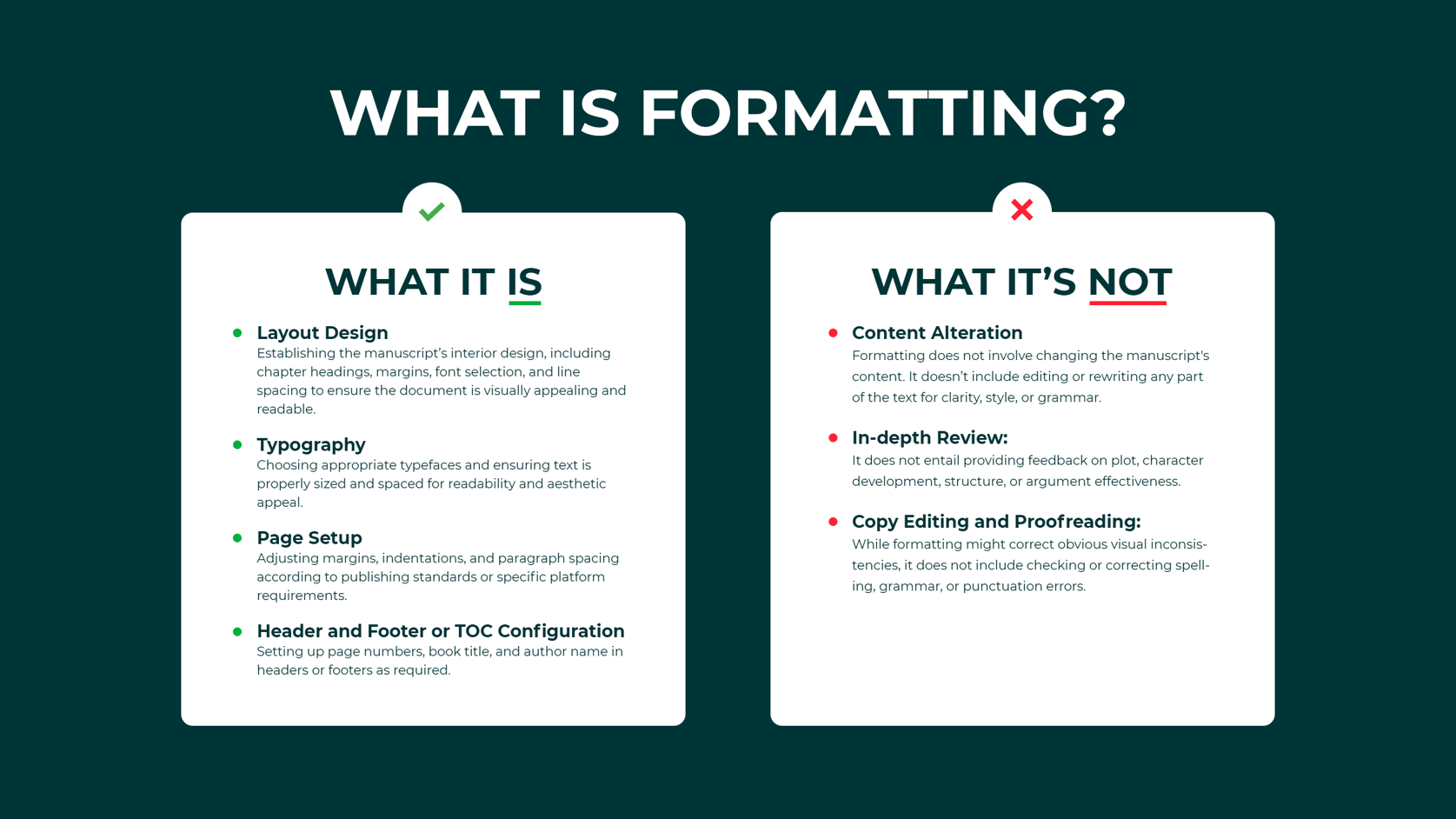 Editing vs. Formatting: What’s the Difference?